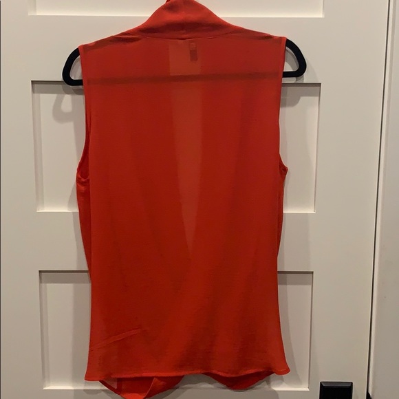 Red Polyester cross front top - Picture 3 of 3